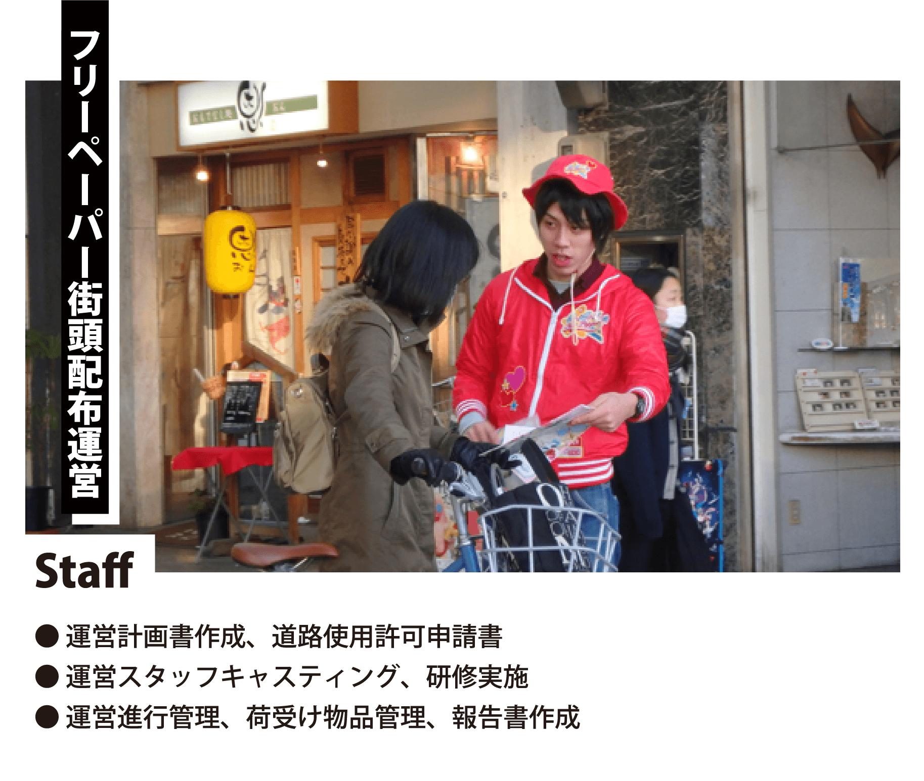 フリーペーパー該当配布運営